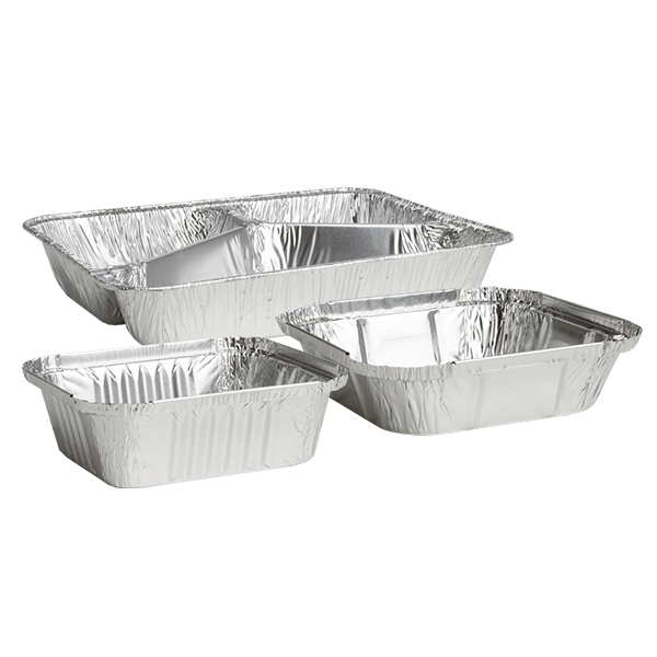 Alubehälter Alumenüschalen